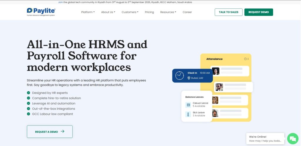 Best HR Software in UAE_PayliteHR