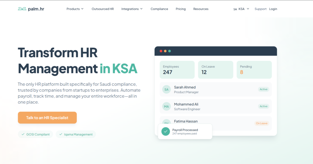 Best HR Software in Saudi Arabia_PalmHR