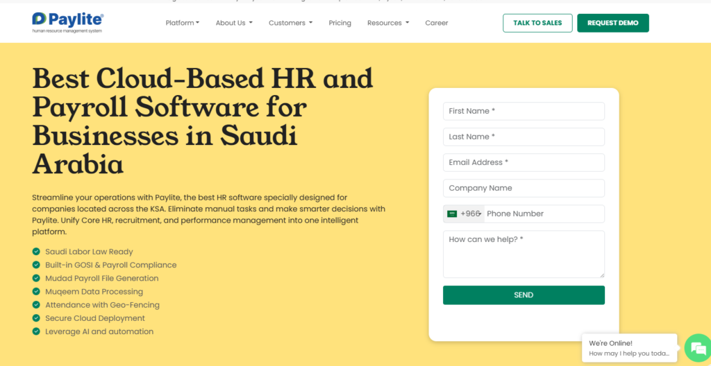 Best HR Software in Saudi Arabia_Paylite