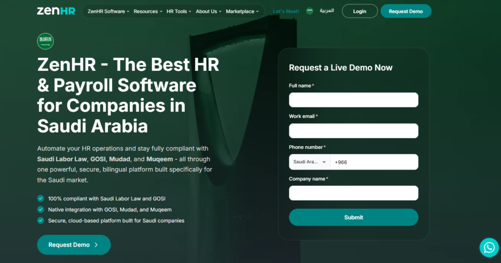 Best HR Software in Saudi Arabia_ZenHR