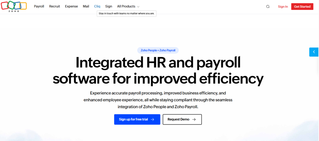 Best HR Software in Saudi Arabia_Zoho People