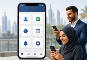 Mobile HR and payroll app for employee self-service in KSA